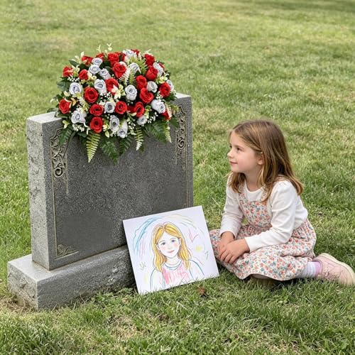 Fleurs de cimetière pour tombe extérieure résistantes aux UV - 3