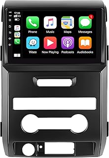 Android 11 Car Radio for Ford F150 Radio 2009-2012, Head Unit with 9" IPS Touchscreen Wireless Carplay & Android Auto, 2G RAM 32G ROM, GPS WiFi HiFi Bluetooth FM Radio, Manual AC