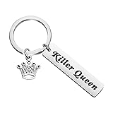 CENWA Killer Queen Keychain Inspirational Gift for Fans