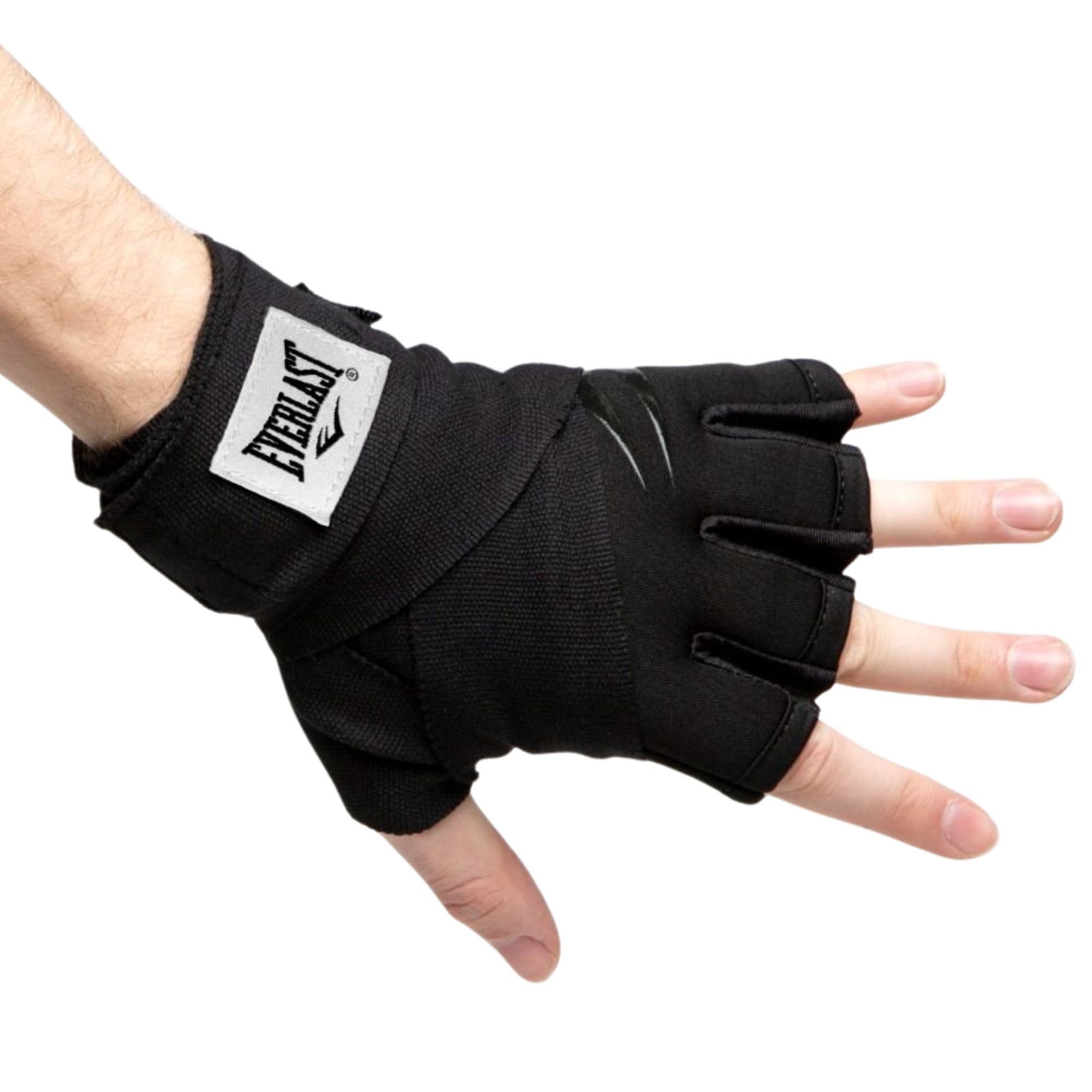 Everlast Evergel Fastwraps Handbandagen, Schwarze Boxbandagen für Boxhandschuhe, schweißresistenter Stoff, 102 cm Länge, Nylon/Polyester-Mischung – Original Everlast Ausrüstung