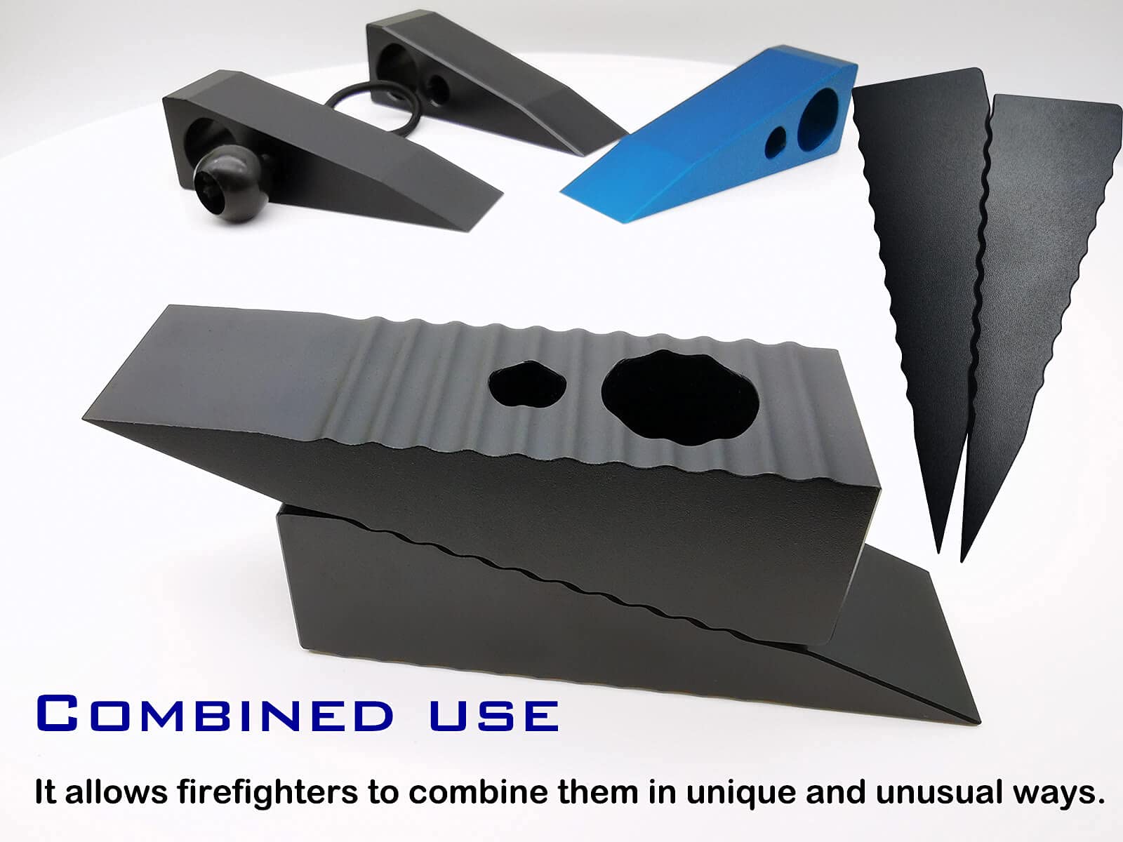 Aluminium-Keil für Feuerwehrleute, 122 g, ultraleichter 7075-T6 Aluminium-Keil