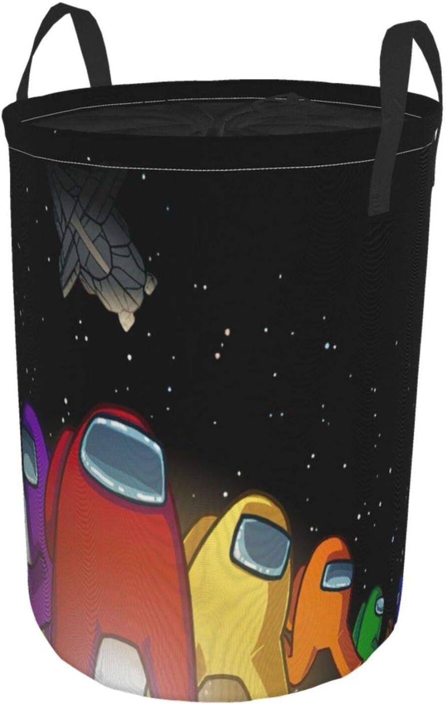 AKA personality Am-Ong U-S Laundry Basket, Laundry Hampers Lightweight Durable Drawstring Waterproof Round Storage Basket,Bathroom/Home Decor/Baby Hamper/Boxes/Baby Clothing