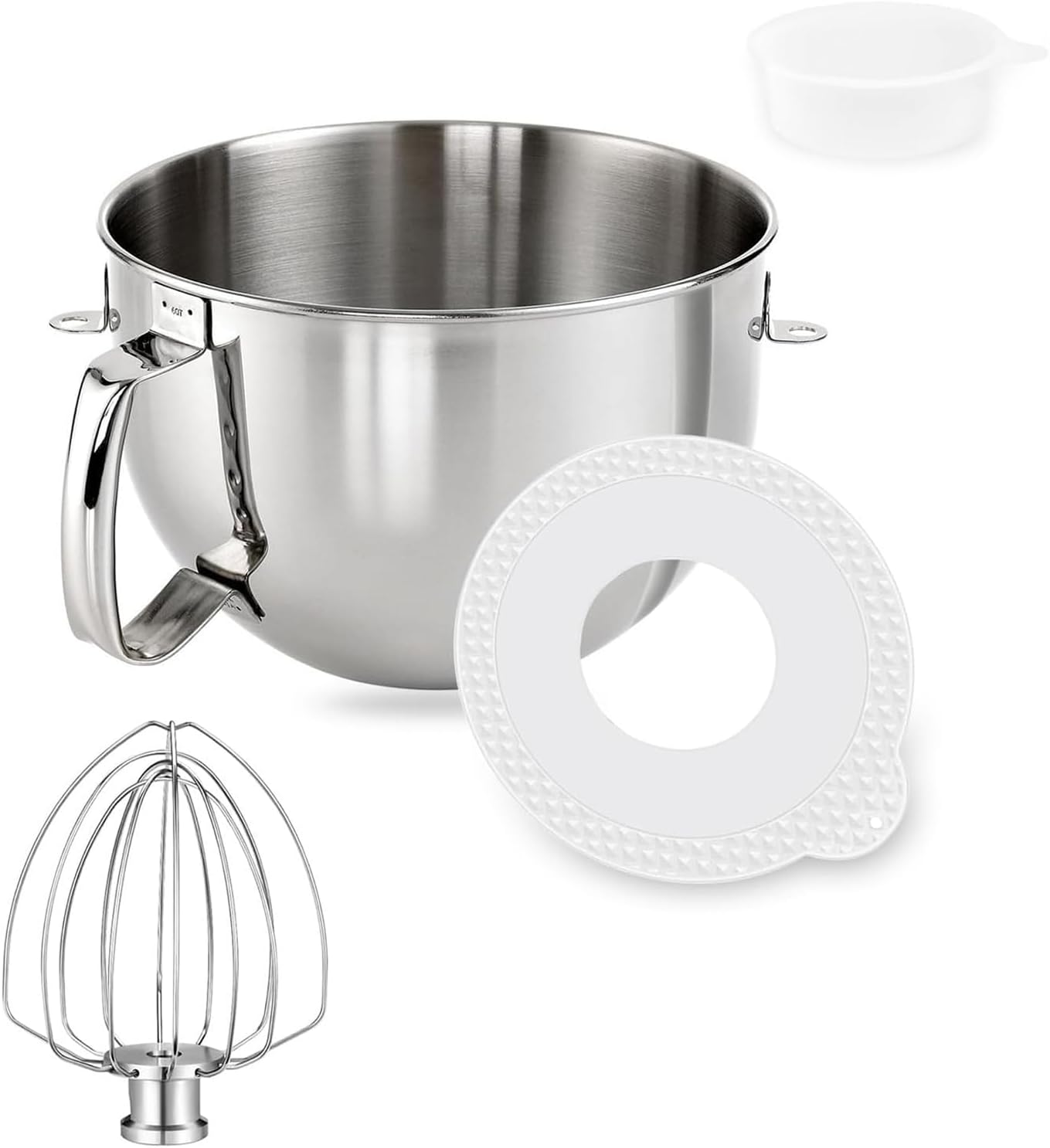 Stand Mixer Head Bowl Lid Stainless Steel Mixer Bowl Stand Mixer Bowl Lid Mixer Accessory Mixing Bowl Lid for 6QT Model