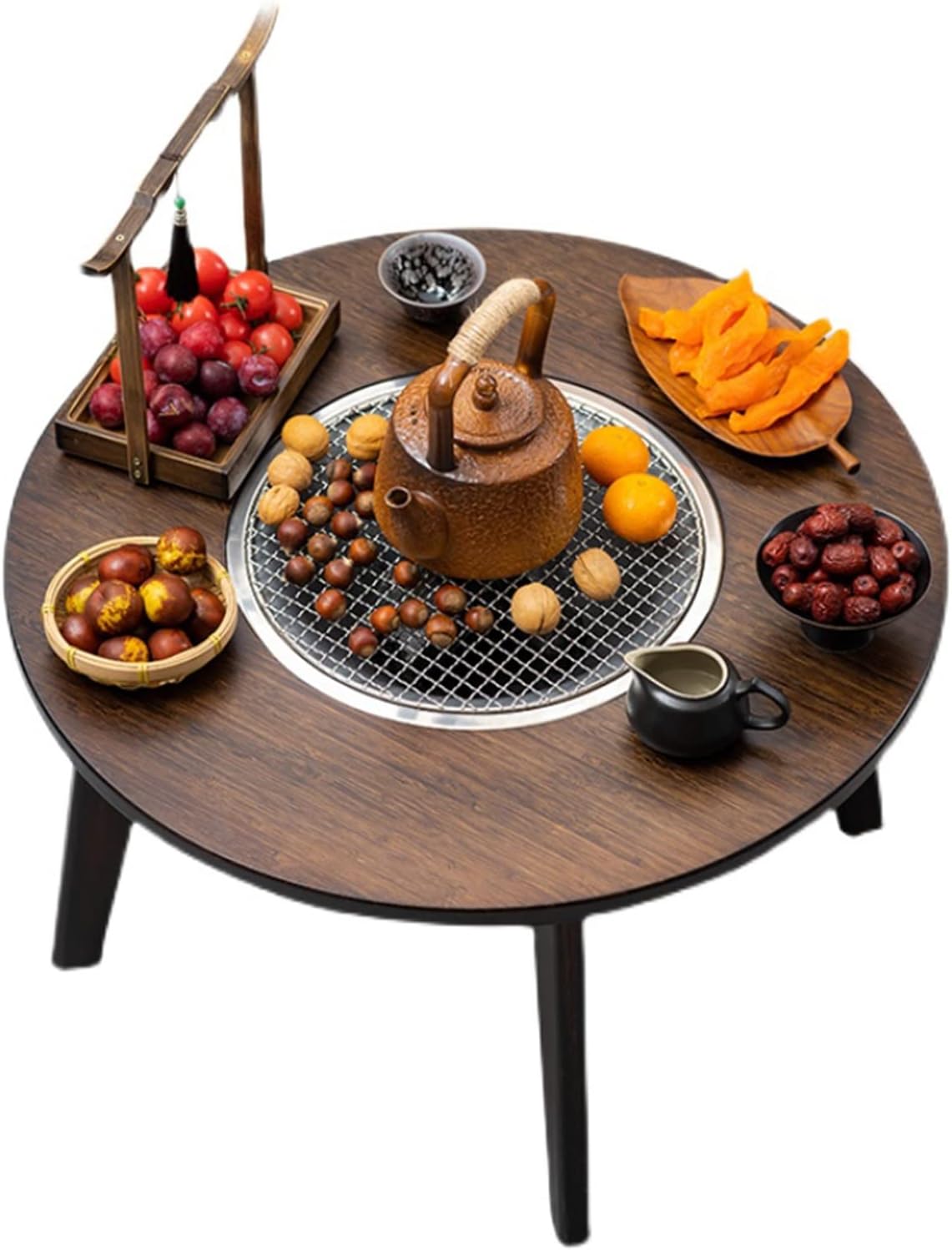 Barbecue Table Barbecue Stove Barbecue Rack Table Outdoor Heating Carbon Stove Barbecue Carbon Stove Fireplace Tea Cooking Household Indoor Grill Table(80-40cm)