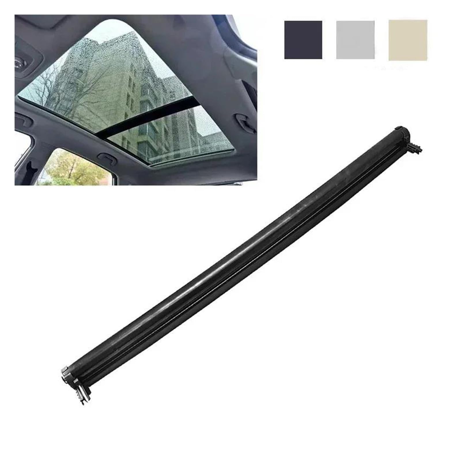 Cortina de Techo Solar para Coche Conjunto Parasol Visera para Mercedes para Benz para AMG para W176 para CLA para C117 para A180 para A200 Parasol Coche(Negro)