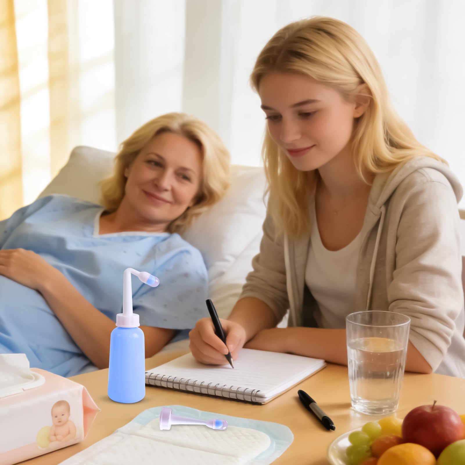 Travel Bidet Handheld Cleansing Tool 17x7cm Portable Hygiene Bottle Postpartum Perineal Washer Compact Water Spray Accessory For Pregnant — view 3