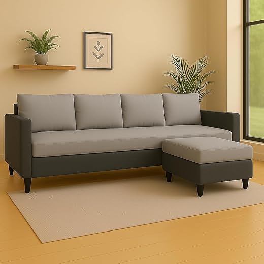 FURNY Premium L Shape Sofa Set