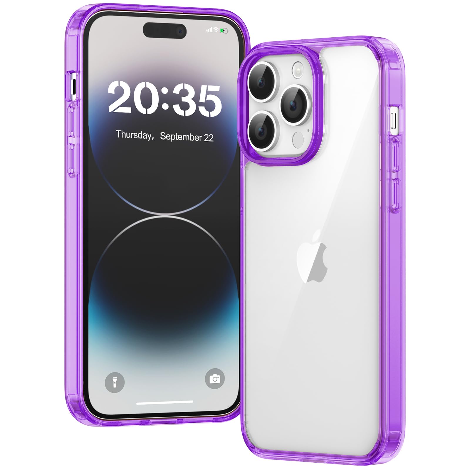 Clear Case for iPhone 15, Ultra Thin, Shockproof TPU Cover, Anti-Yellowing, Crystal Clear, Phone Case for Apple iPhone 15 - Clear — view 136
