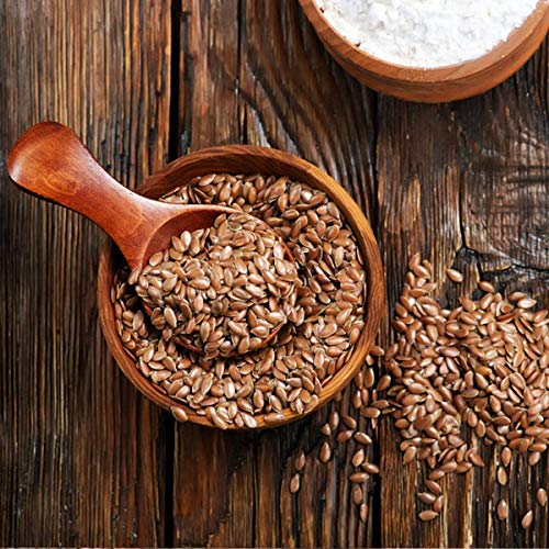Image of NutriOrganics Premium Raw Flax Seeds Fibre Rich Alsi Seeds for Eating & Weight Loss, 500 gram (Pack of 3)