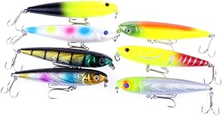 LENPABY 7PCS 8.5g-8cm fishing lures for bass Freshwater Bass Trout Walleye Salmon Musky Fishing