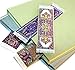 Oriental Rug Carpet Bookmarks (Set of 4) Assorted Designs- Beautiful, Elegant, High Quality, Woven Cloth Bookmarks!