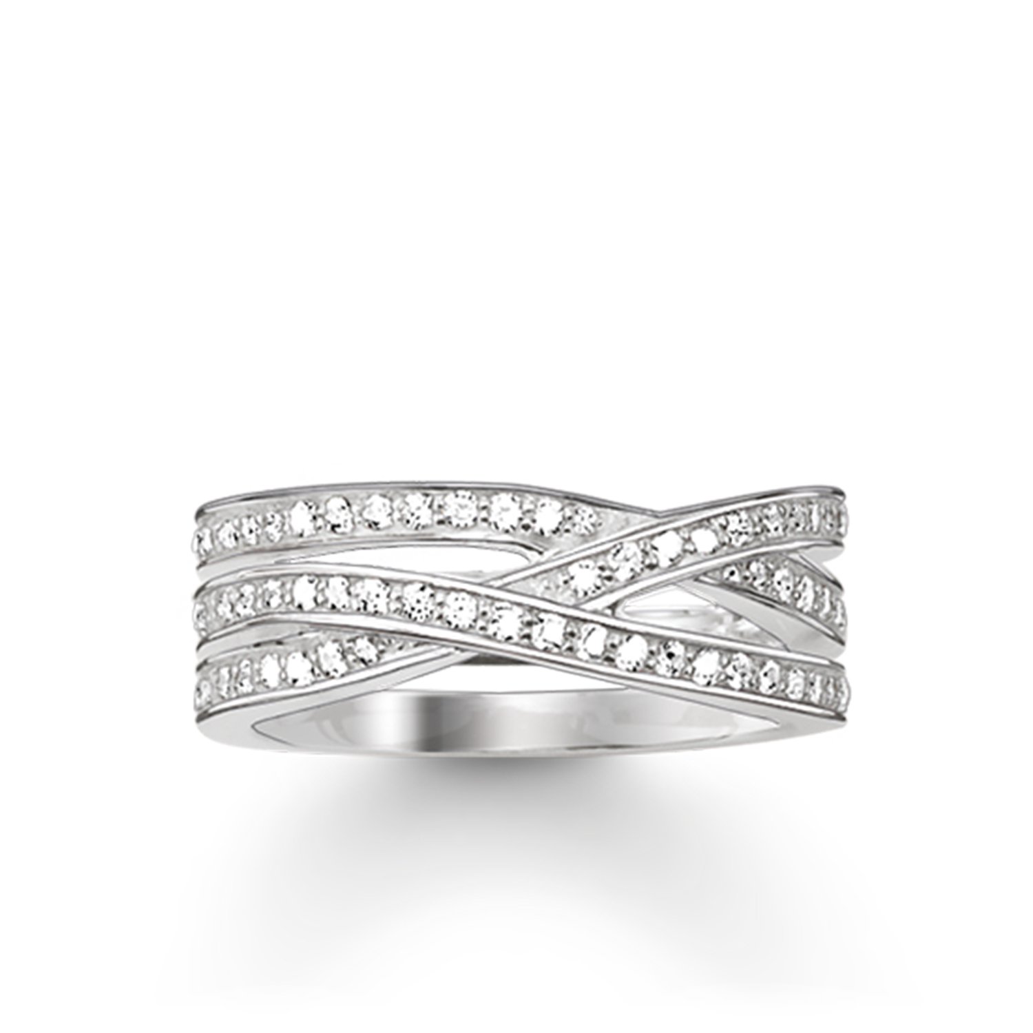 THOMAS SABO Anillo De Mujer Con Piedra De Corte Baguette