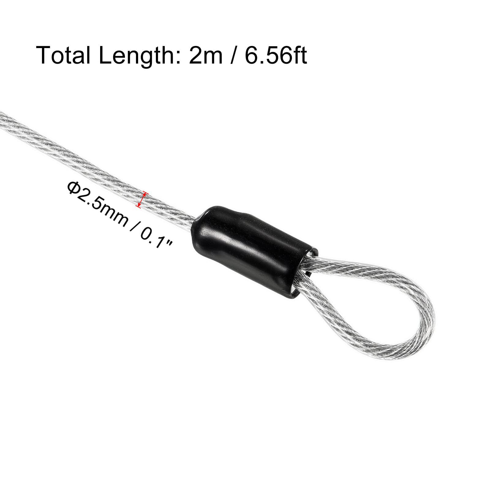 TOP-VIGOR 1Pcs Security Steel Cable - Image 2