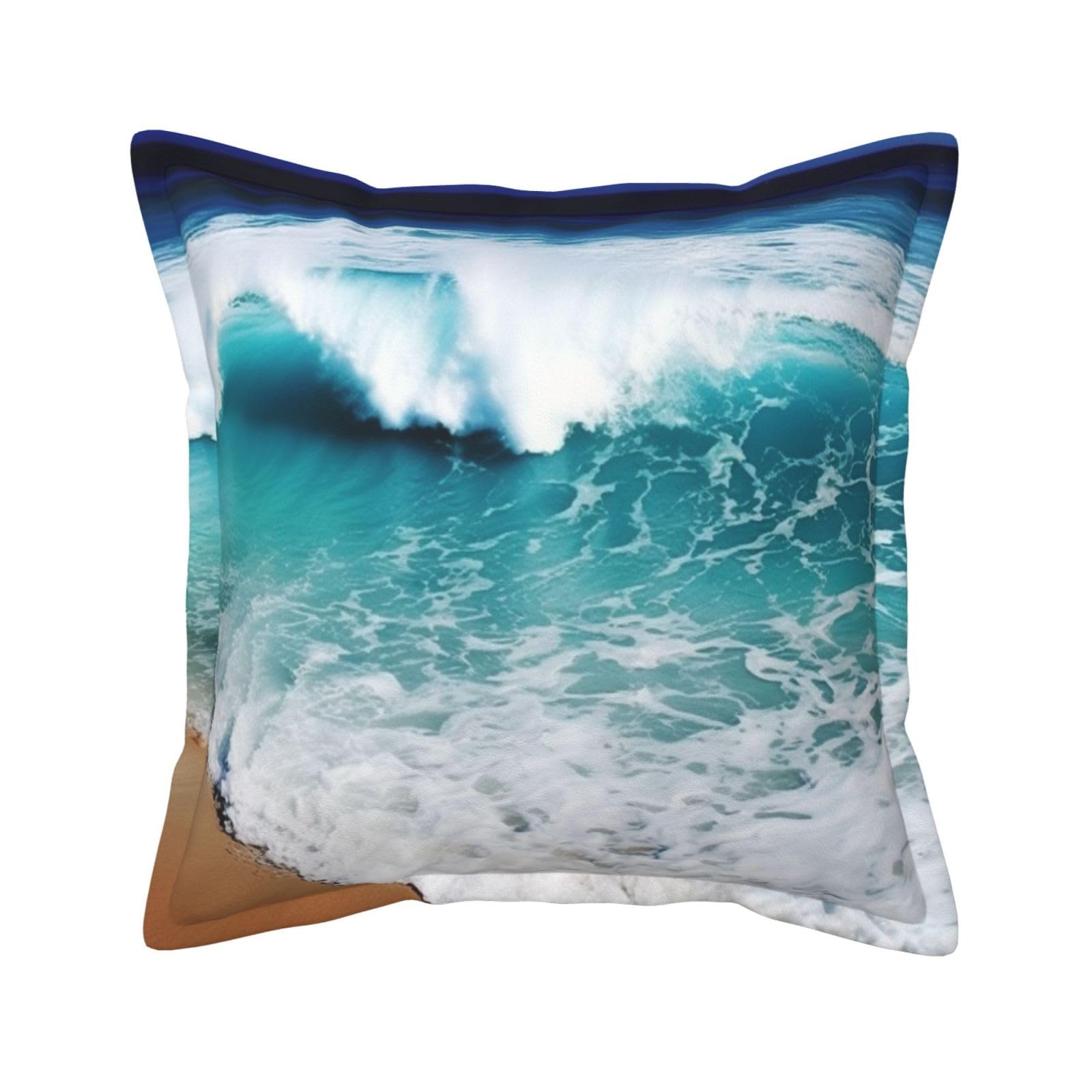 Housse de coussin extérieur vagues océan pour embellir votre salon de jardin