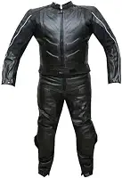 Fato de corrida de couro para motocicleta, 2 peças com proteção CE Armor