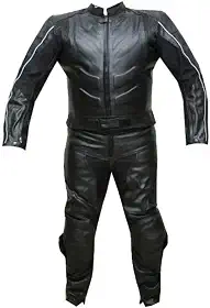 Fato de corrida de couro para motocicleta, 2 peças com proteção CE Armor