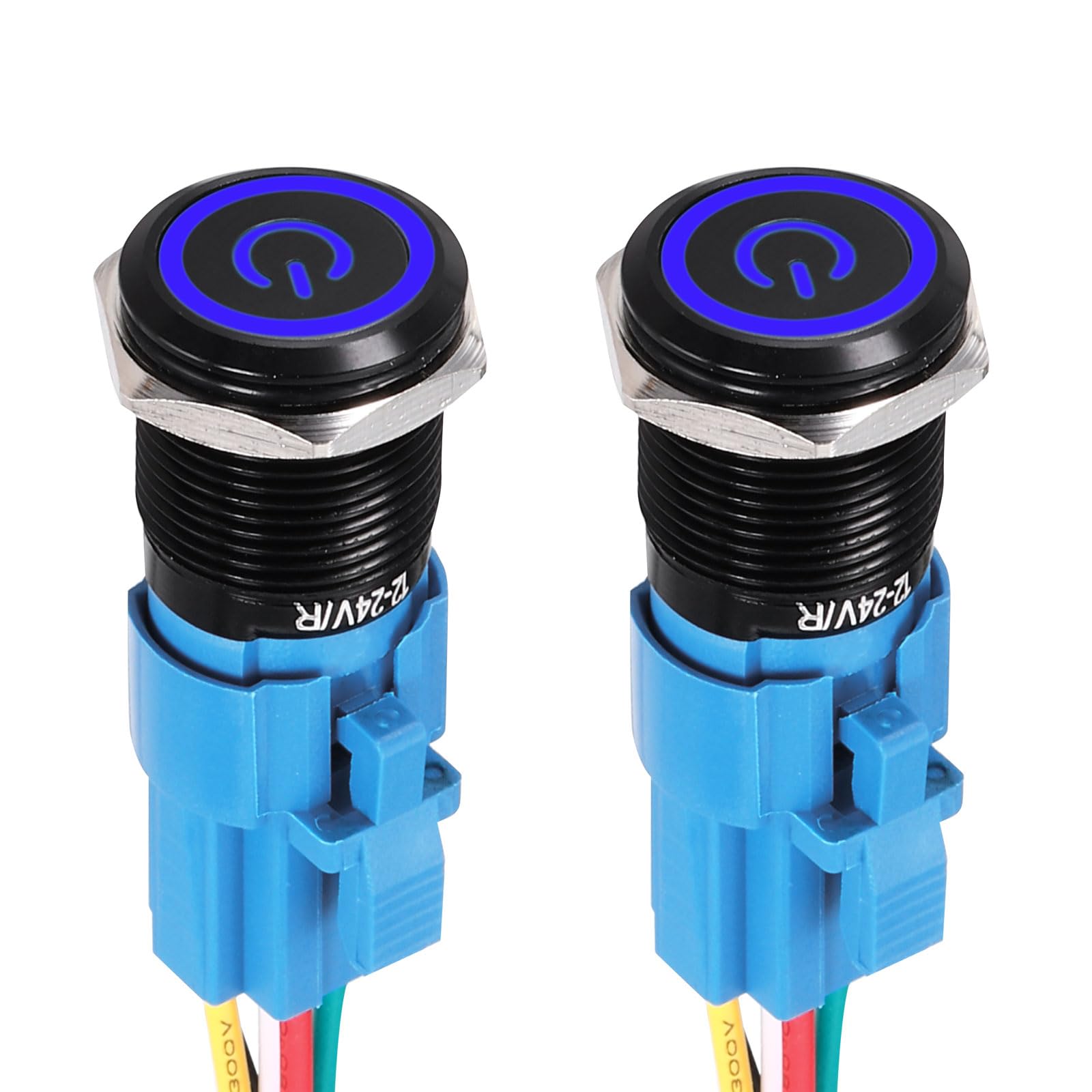 DMiotech 2 Pcs 16mm / 5/8" Push Button Switch
