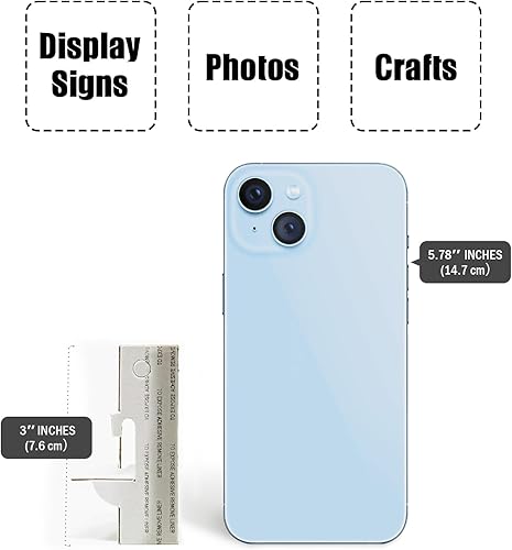 Miniatura 10 de Lineco, Soporte de caballete autoadhesivo de una sola ala, sin ácidos, letreros de exhibición de fotos, folletos, marcos de obras de arte (5