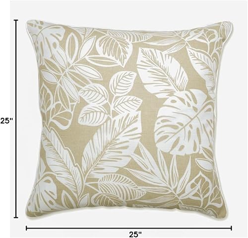 Vista 111 de Pillow Perfect Almohadas lumbares para exteriores/interiores, 11.5 x 18.5 pulgadas, azul marino Delray, 2 unidades Azul Delray Navy