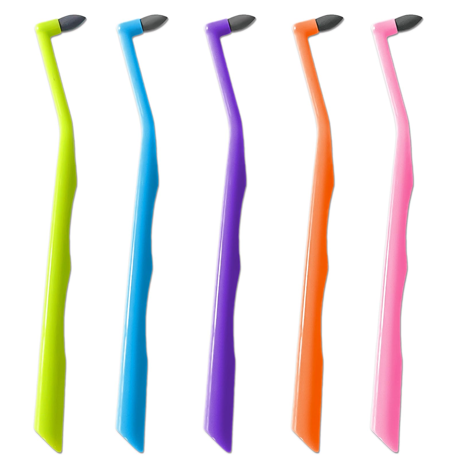 10 Pack Dental Teeth Plaque Remover Brushes Tools Ergonomic Handle Design Multicolor Tooth Stain Eraser Tartar Polisher Cleaning