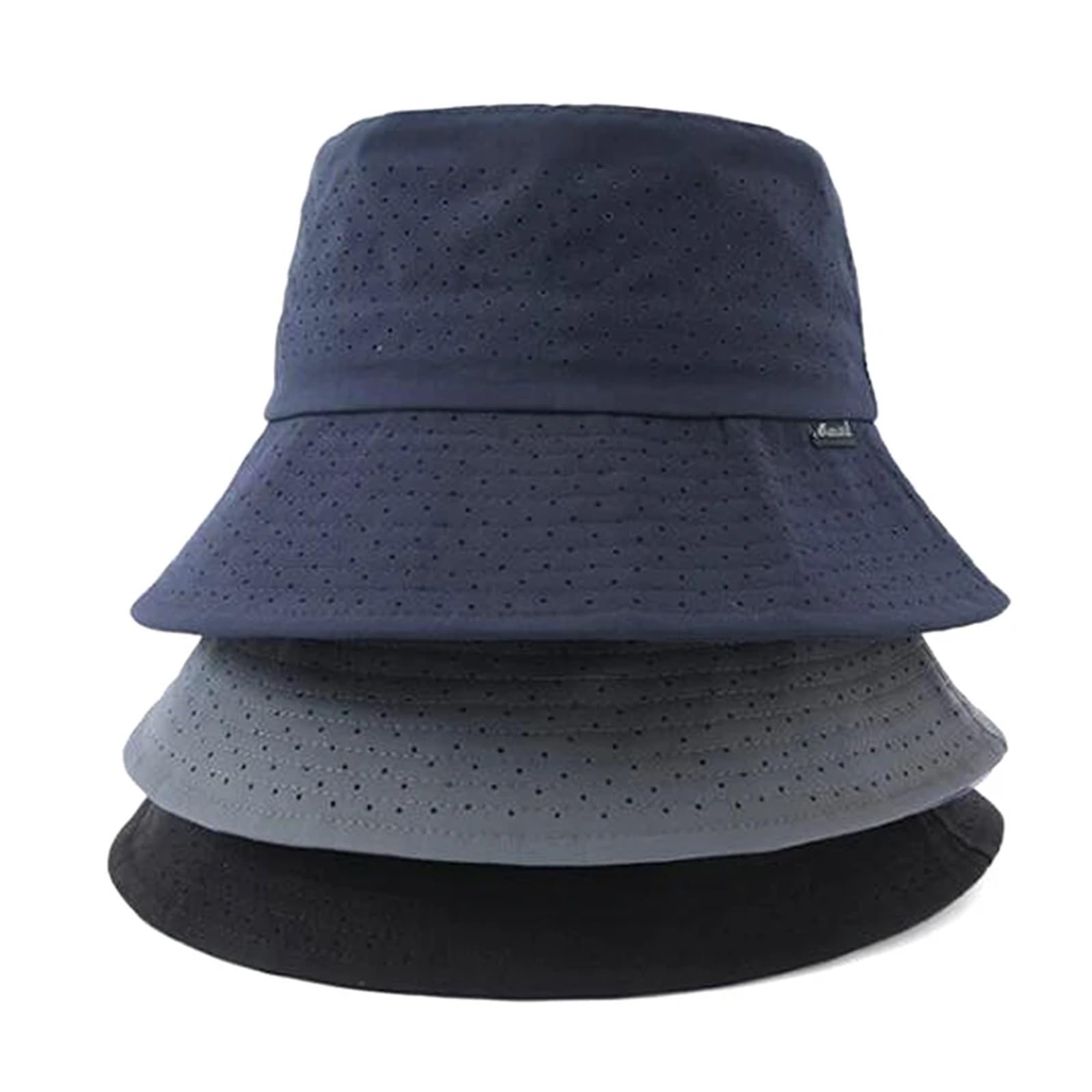 Cappelli da pescatore da uomo estivi Panama protezione solare all'aperto Cappello da pescatore solido da spiaggia cappello da sole per gli uomini
