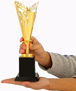 BAFAFA Golden Trophy Metal Trophy Customized Custom Award Medal Annual Meeting Black Crystal Trophy Trophy