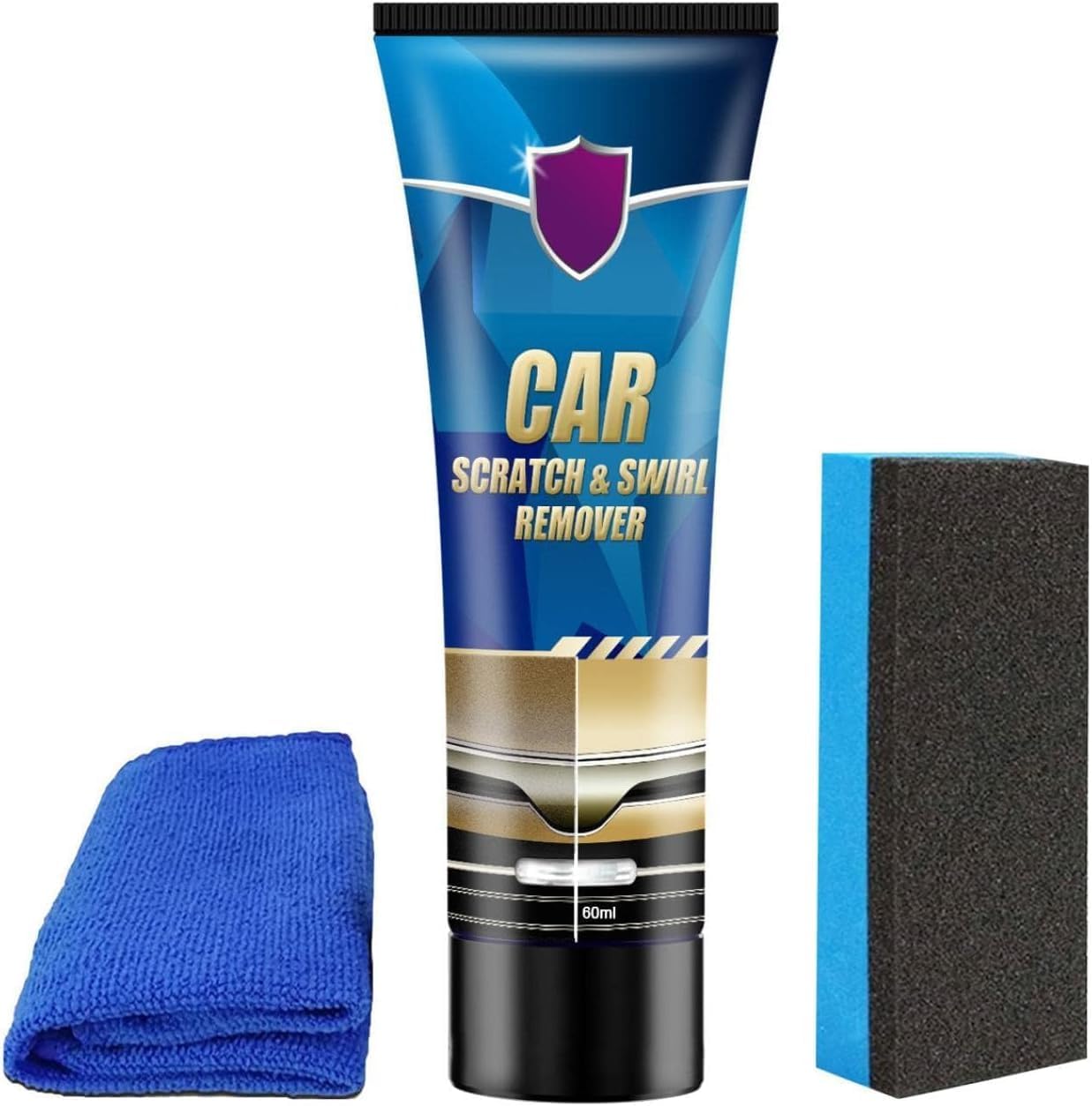 Car Scratch and Swirl Remover, 60ml - Ultimate Scratch Repair Kit for All Paint Colors, Advanced Polishing Wax for Swirls, Minor Scratches, and Paint Restoration