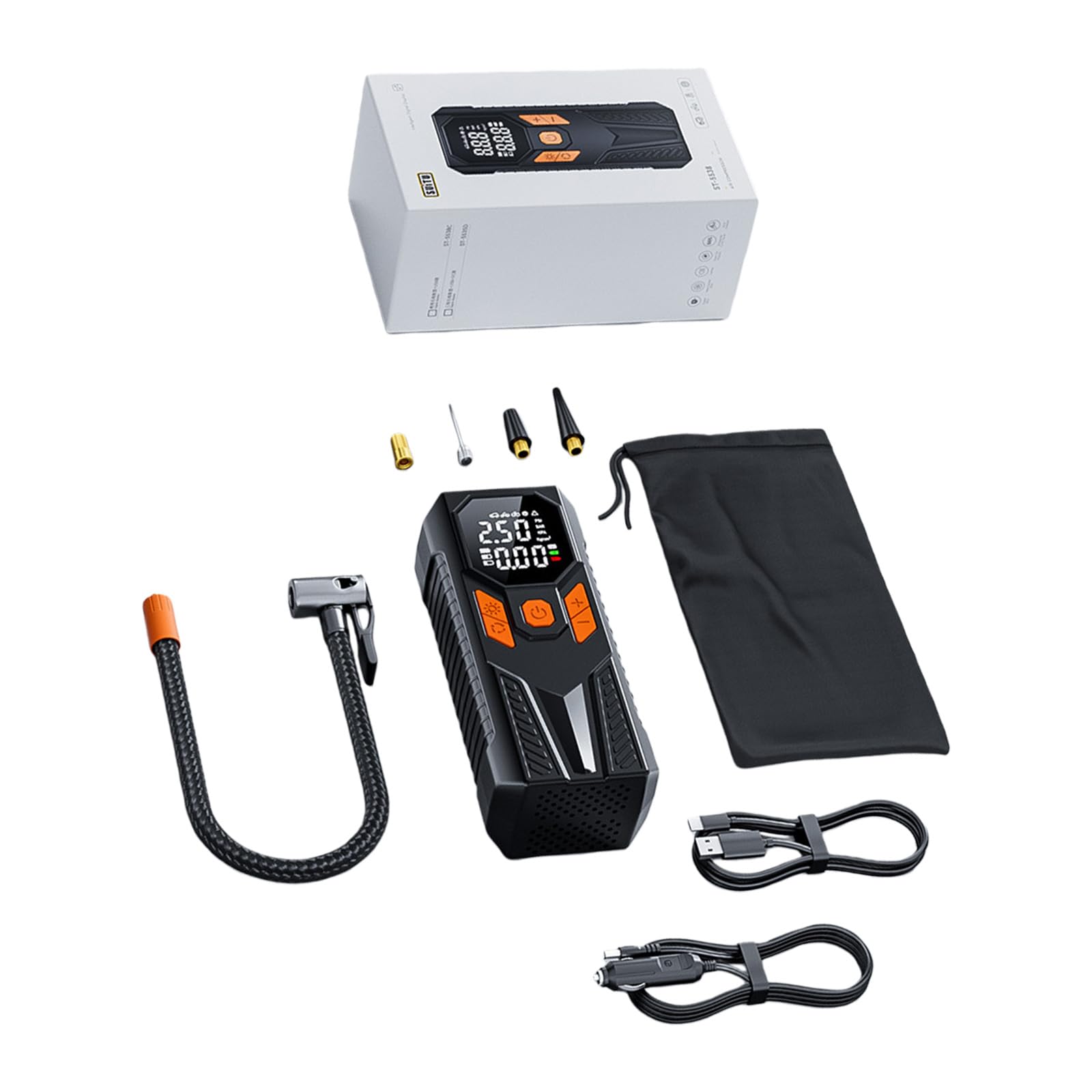 Compresseur d'air de pneu de voiture automatique écran LCD