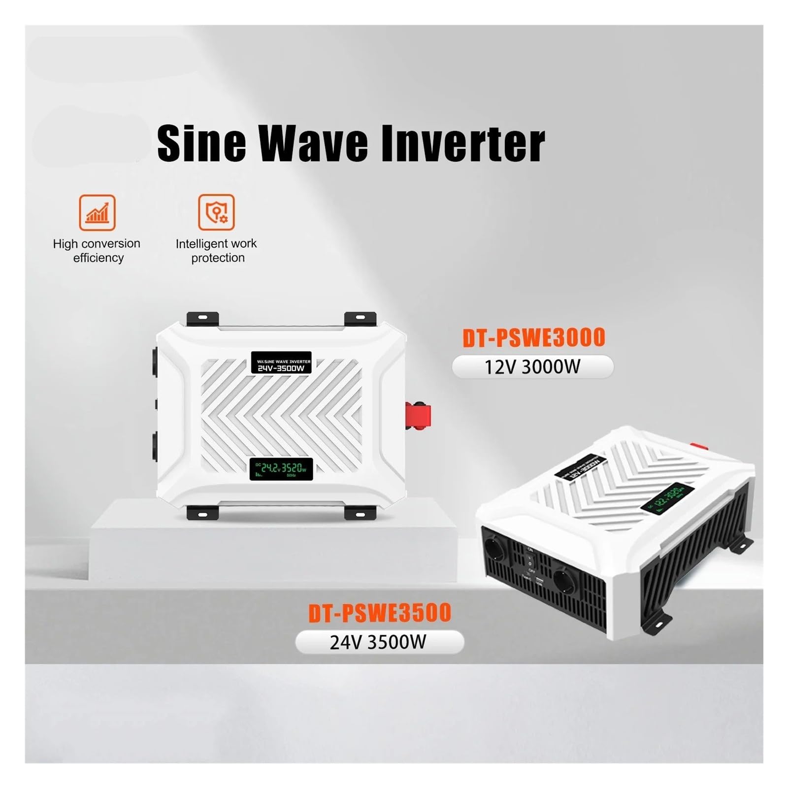 Invertitore Potenza Power DC12v24v AC220v 3000W 3500W Per Inverter A Onda Sinusoidale Per Pura Roulotte Camper Alimentatore Di Emergenza Domestico