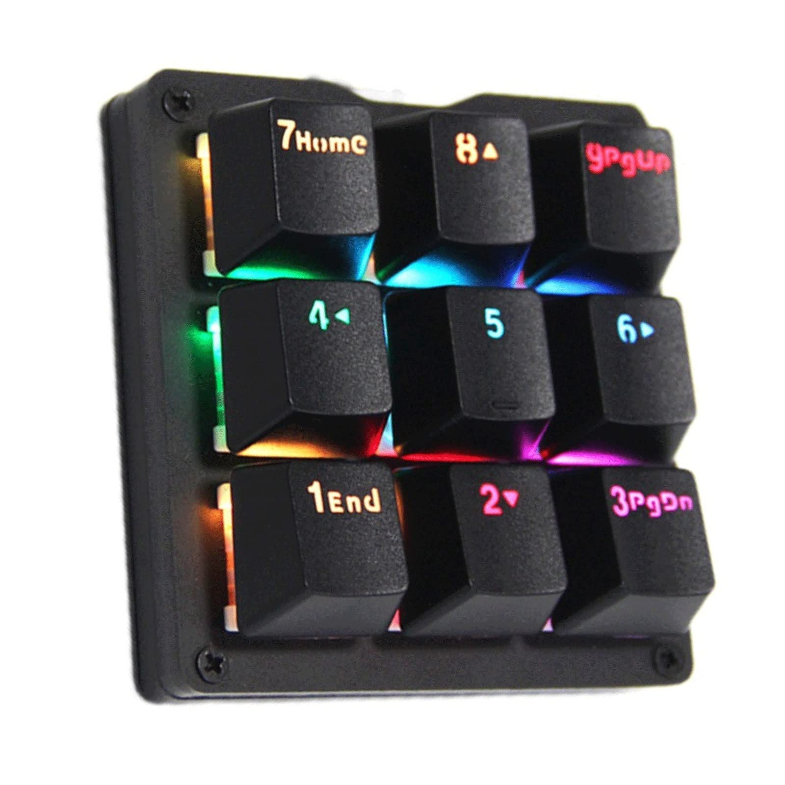 Tastiera Standard con Una Tastiera Meccanica a macroistruzione. Keypad 9 Key Gaming Keyboard 9 Key Gaming Keypad Programmazione Macro Software USB Gaming Mini KEYPAD Meccanico (Taglia : C)