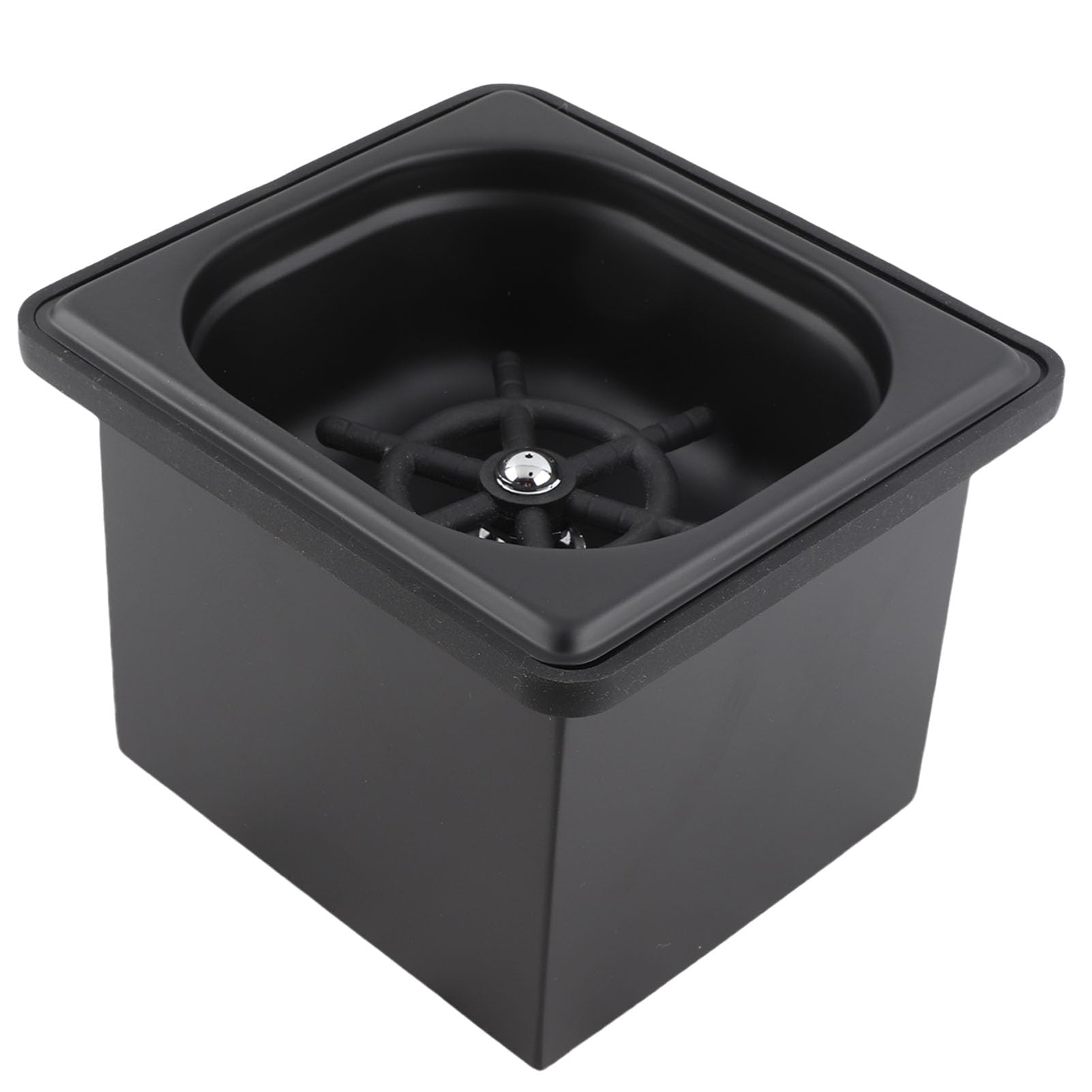 Generic Enjuagador de Jarra de Acero Inoxidable, sin Apertura, Fregadero de Cocina, Lavadora Automática de Vasos de Vidrio para Bar, Cafetería, Restaurante (Pequeña)