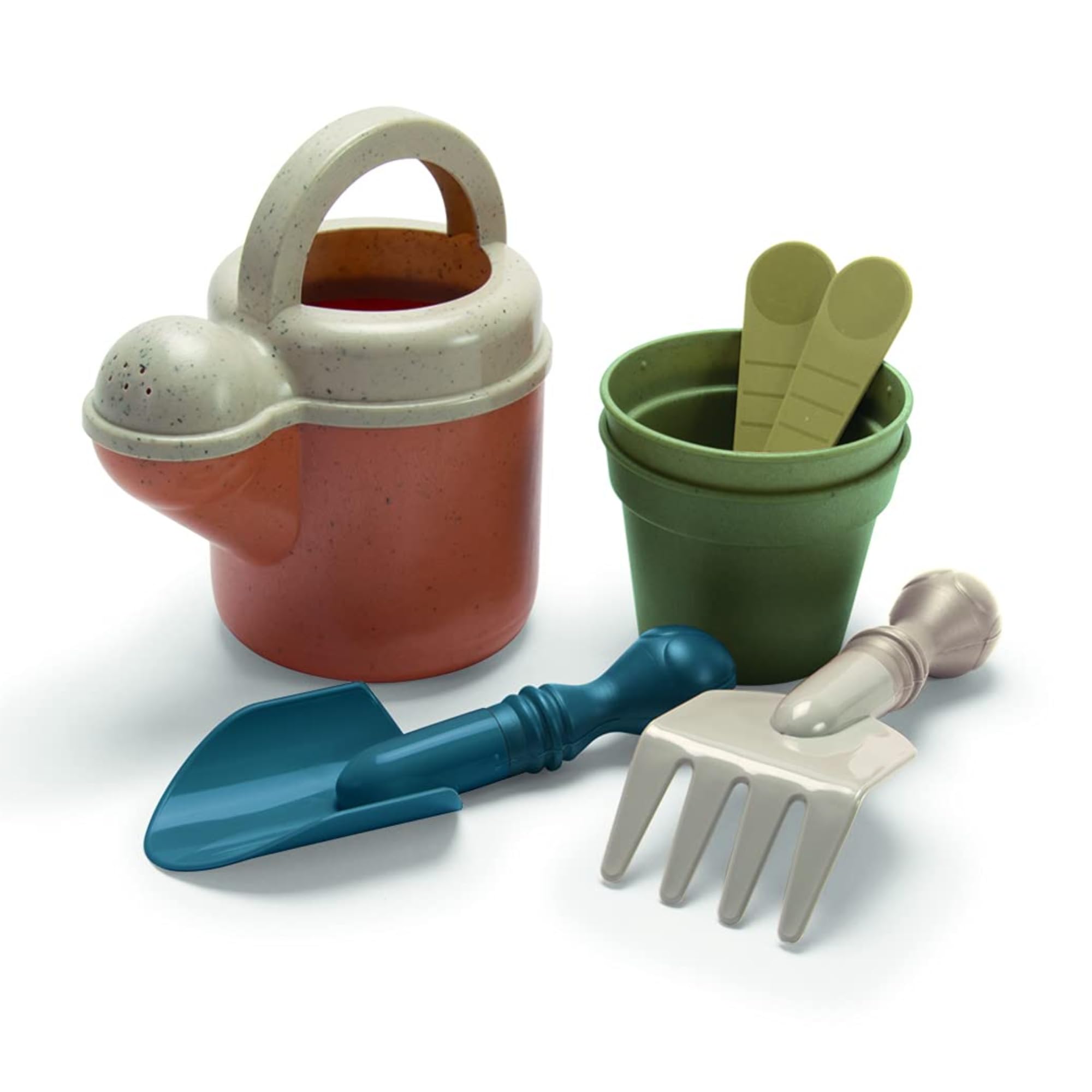 Dantoy Garden Set with Watering Can, Organic, Multicolor, Plastic, Durable, Waterproof, Unisex