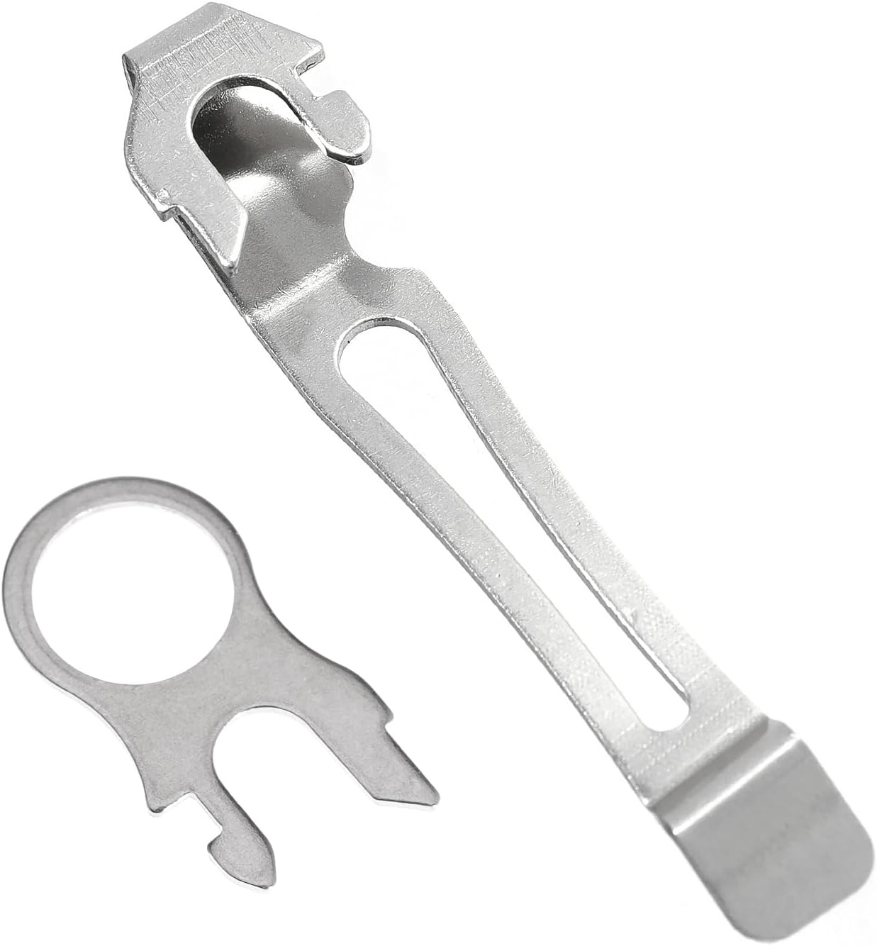 Quick-Release Pocket Clip+ Lanyard Ring Set Stainless Steel Quick Release Multi-Tool Pocket Clip (1)