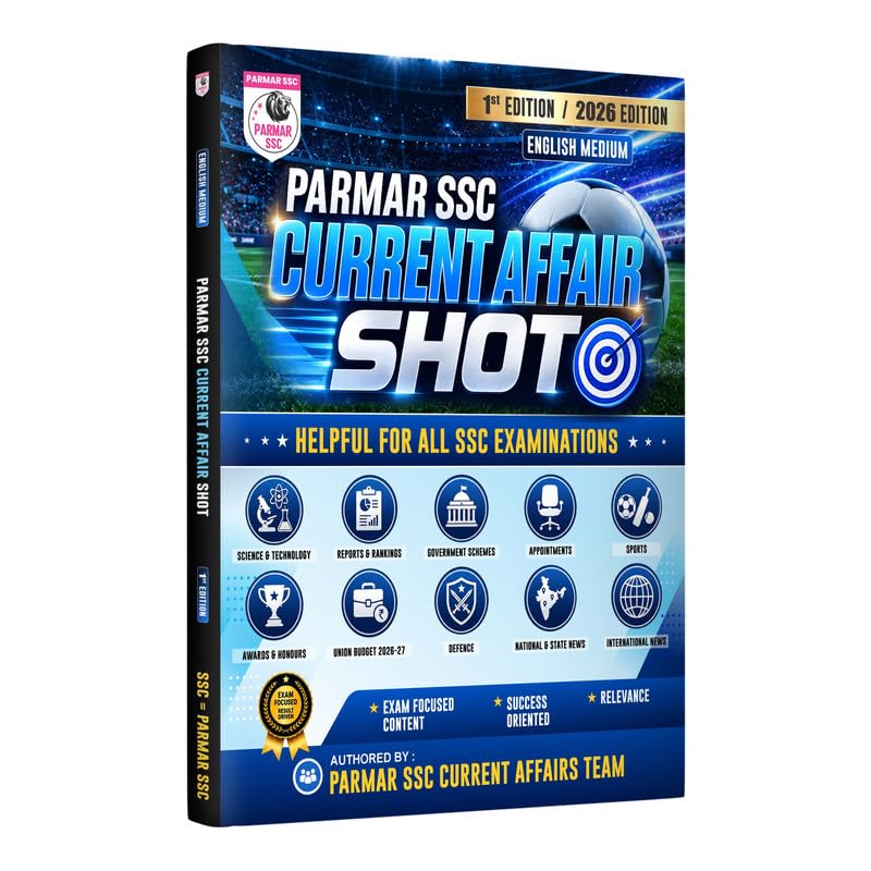 Image of PARMAR SSC Current Affair Shot | English Medium | 1st Edition, 2026 Edition | Helpful For All SSC Examinations | Parmar SSC Current Affair Team | Parmar SSC