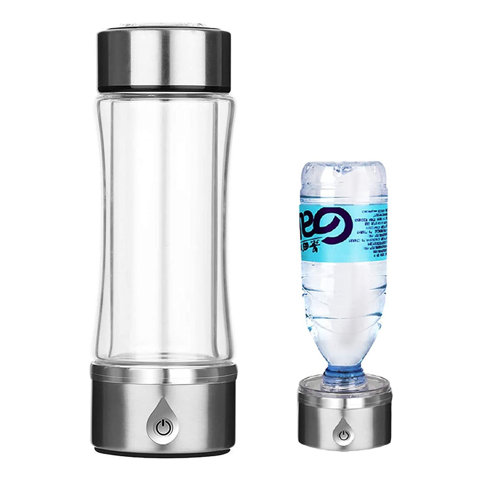 PAHION 420 Ml Botella De Agua Rica En Hidrógeno Generador De Agua Alcalina con Hidrógeno Ionizador con Membrana con Tecnología SPE A Aumenta El Contenido De Hidrógeno hasta 1200-1500 PPB