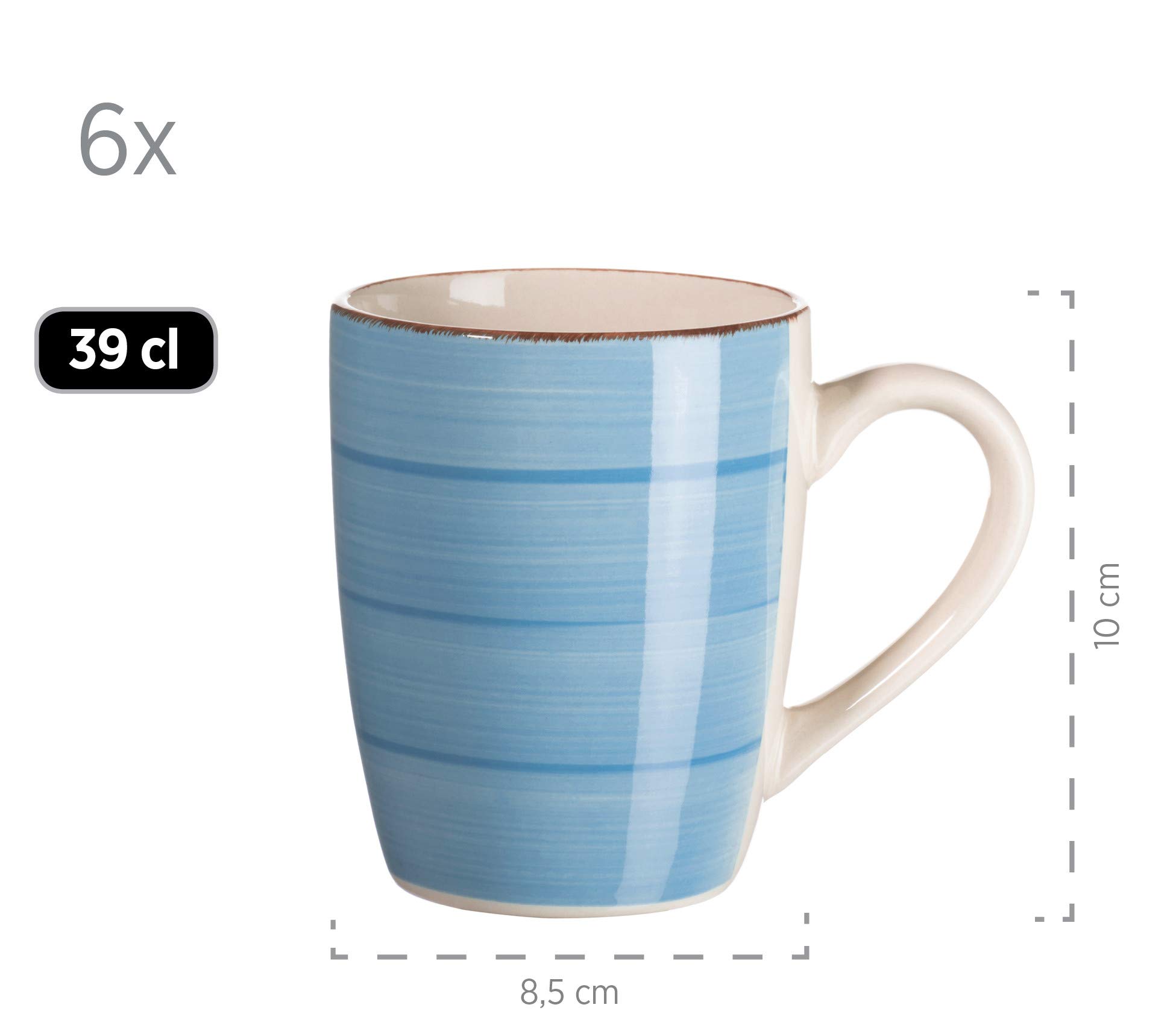 MÄSER 931964 Serie Confino Geschirr Set für 4 Personen im modernen