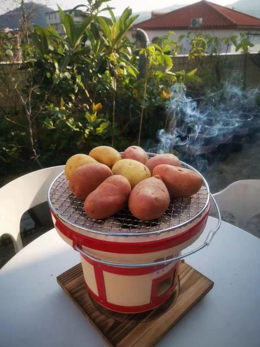 Amazon.co.jp: LBYGQ バーベキューストーブ 七輪木炭コンロ