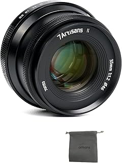 7artisans 35mm f1.2 ii APSC Lens for Canon M Mount, Bonus: Including Lens Bag, ✰Canadian Authorized reseller with Canadian Warranty✰, for Canon M Mount Cameras M1, M2, M3, M5, M6, M10, M50