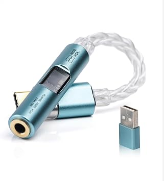 NICEHCK NK1 MAX Mint Green Type-C to 3.5mm Dual Chip HiFi DAC Audio Adapter