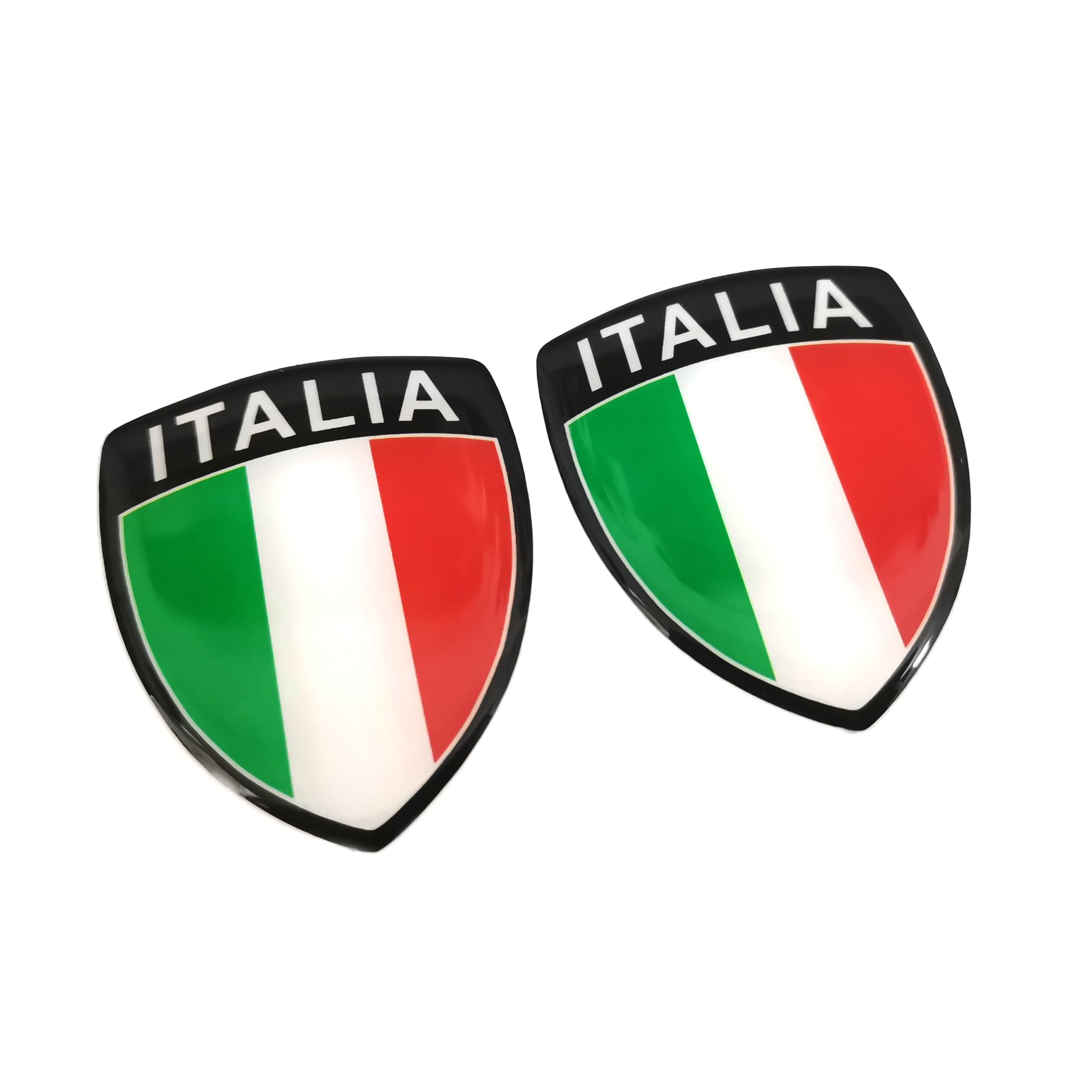 PTDecals 4 adesivi da 40 x 50 mm, in resina epossidica italiana, per auto, moto, casco, decorazione per la casa