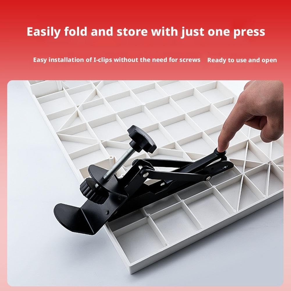 Sewing Machine Extension Table, 20 x 12 inch Foldable Desk Extender Wrist Support Arm Rest, Plastic Office Keyboard Tray, Side Table Extension Attachment