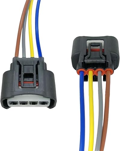 Miniatura 3 de Pack-6 - Arnés de conector de bobina de encendido, relé impermeable de 4 vías con arnés para Toyota Camry Corolla Reiz Camry RAV4 (Negro)