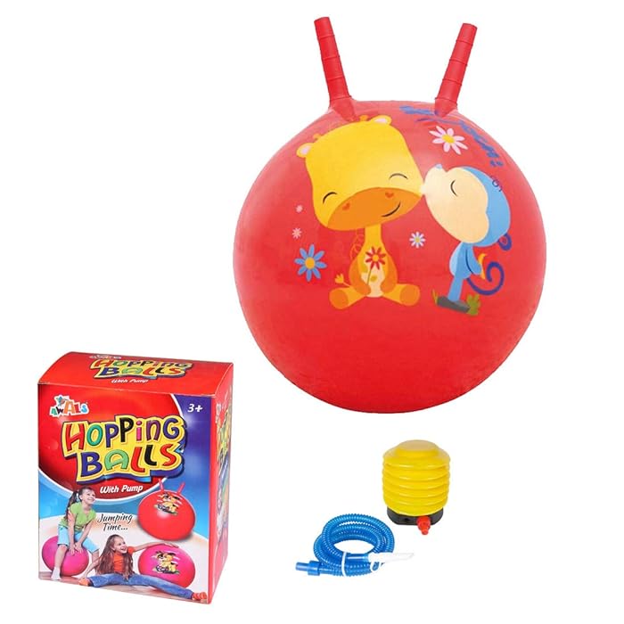 Buy AWALS Inflatable Sit and Bounce Rubber Hop Ball for Kids with Pump