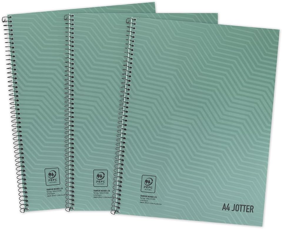 SUMMIT A4 Ruled Notebooks, Pack of 3