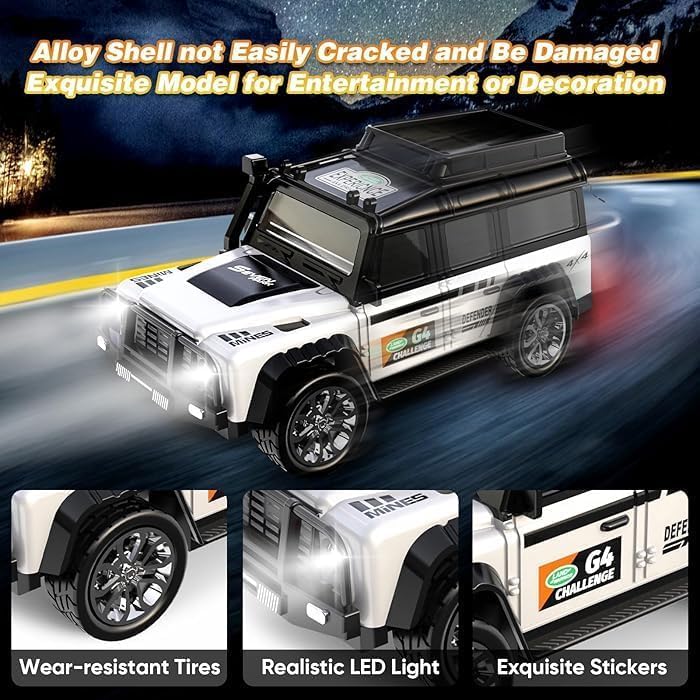 Image of Daji Remote Control Car Mini Alloy Remote Control Off-Road car Pocket rc Desktop Micro Drift Racing Children's Toy Electric Four-Wheel Drive Multicolor