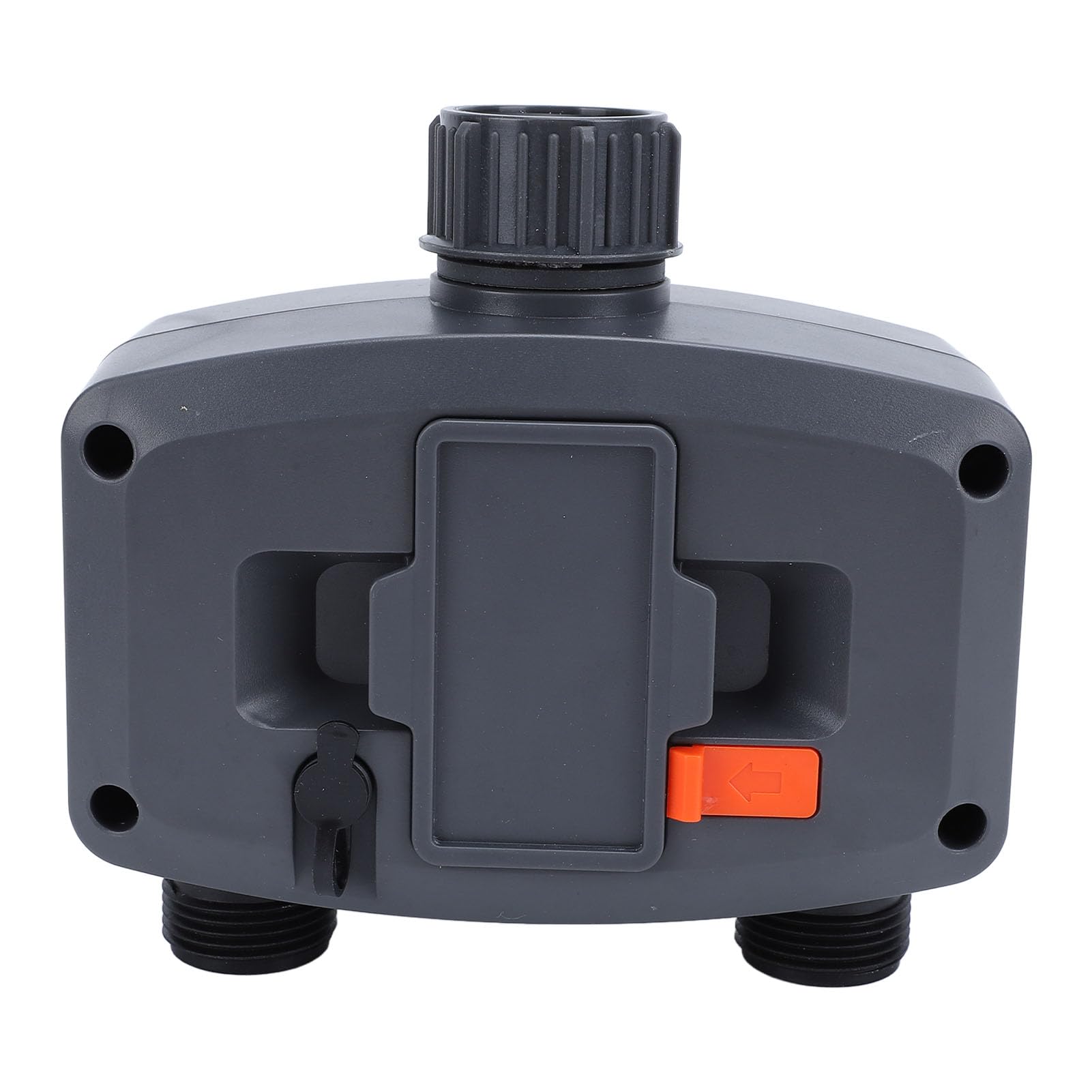 Digitaler Sprinkler-Timer ABS 2-Auslass-Schlauchtimer mit Manueller Überbrückung und Programmierbarer Zweizonensteuerung für Gartenschlauch-Wasserhahn-Rasenhof-Pflanzenbewässerung