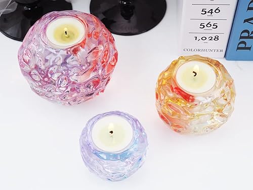 Miniatura 4 de 3 moldes de silicona de esfera, moldes redondos de silicona para velas grandes de resina epoxi para bricolaje, boda, hogar, decoración de mesa
