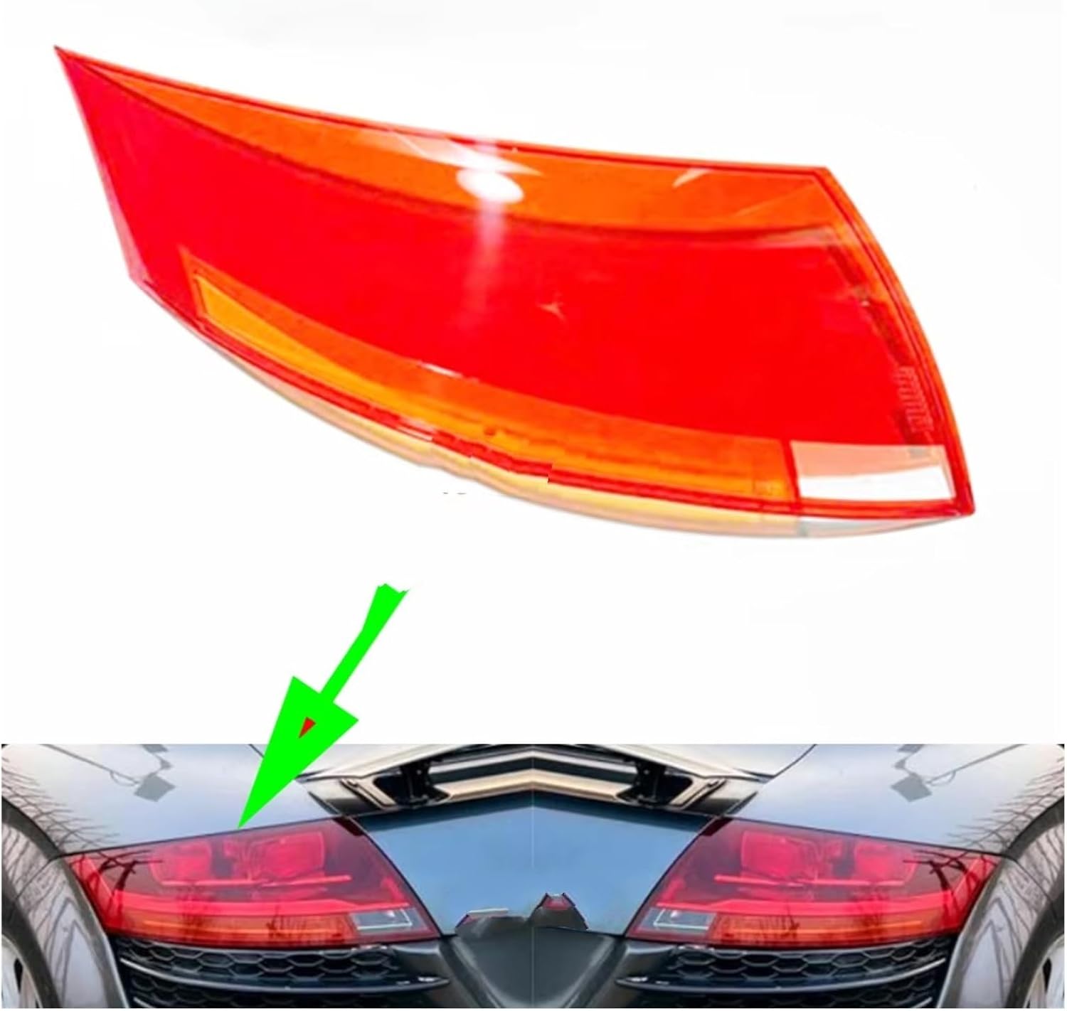 Tail Lamp cover For TT 2009 2010 2011 2012 2013 2014 Car Rear Protector Turn Signal Shell SZ.MH-AUDI-002 (2 Pcs Left and Right)