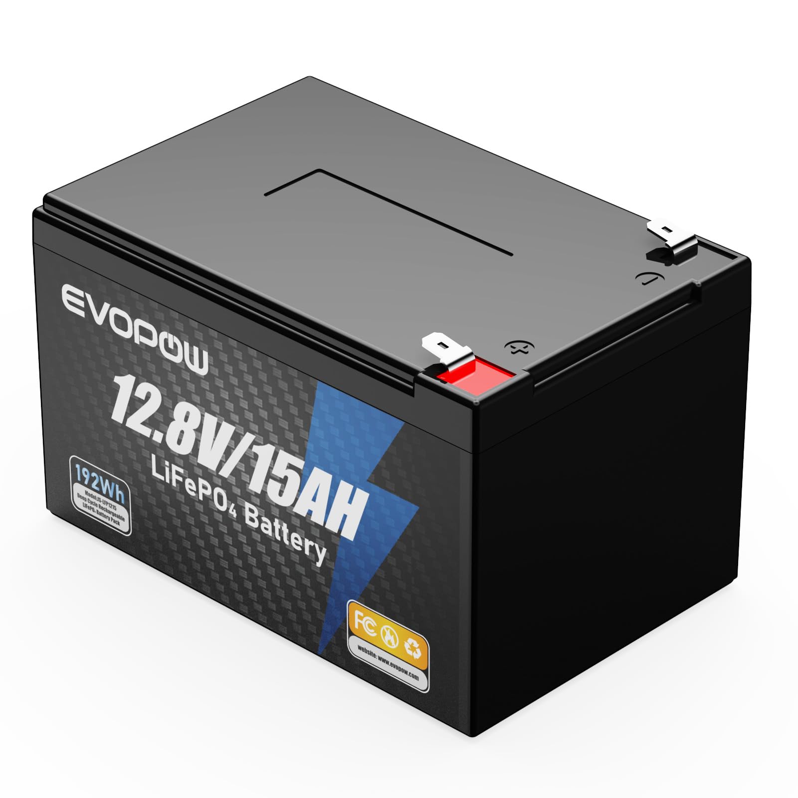 Amazon.co.jp: 12.8V 192Wh LiFePO4バッテリー 蓄電池 15Ah リン酸鉄