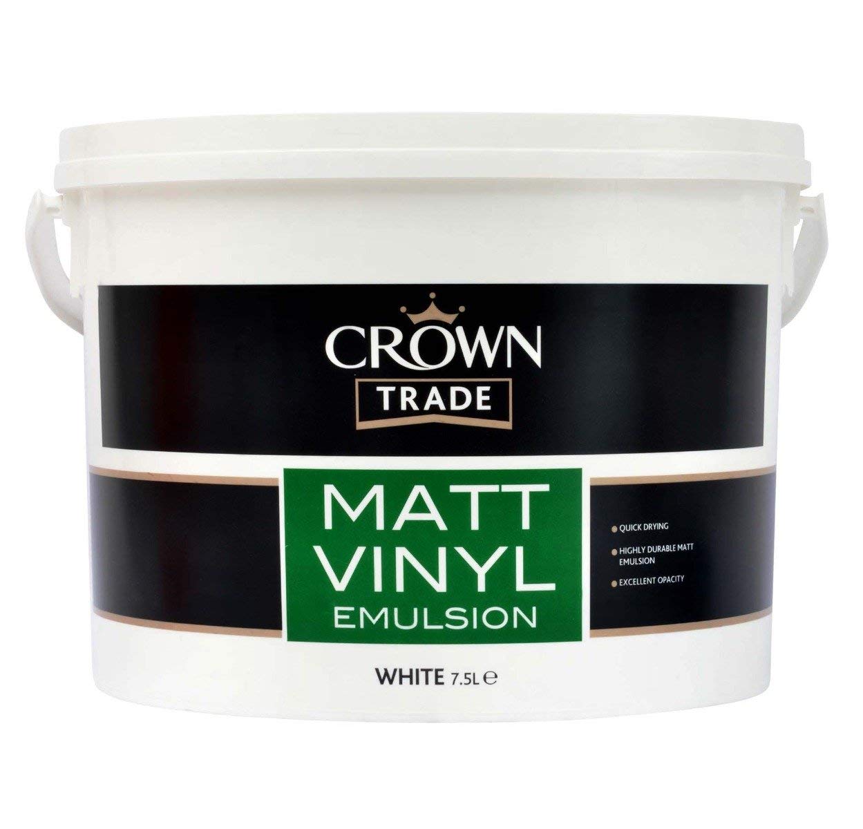 Crown Trade White Vinyl Matt Emulsion Paint 7.5L